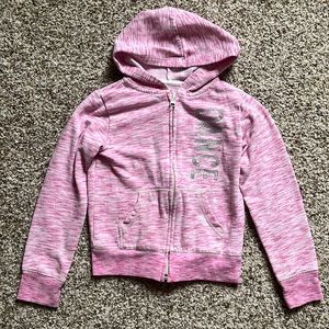 Place Heather pink dance zipper hoodie size 5/6